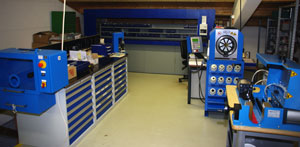 Hydraulik Arbeitsplatz